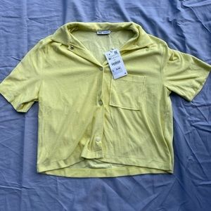 Zara Terry Cloth Button Down